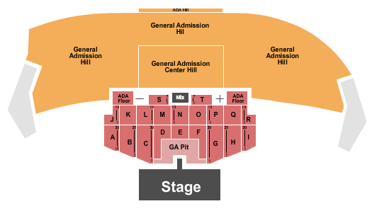 Thunder Ridge Nature Arena Creed Seating Chart